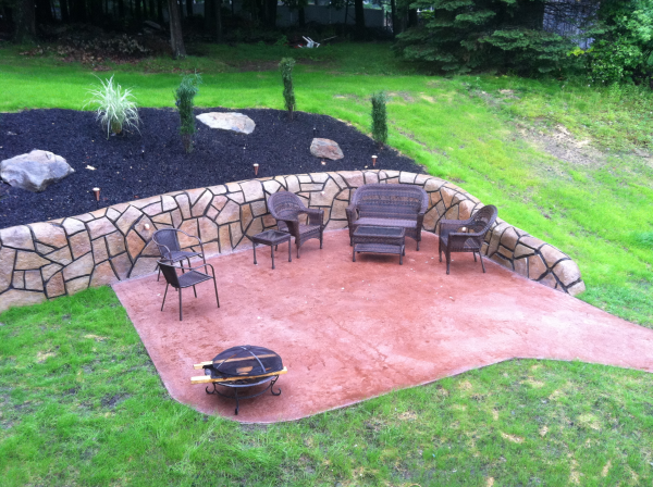 stamped concrete deck buildercentral valley ny
