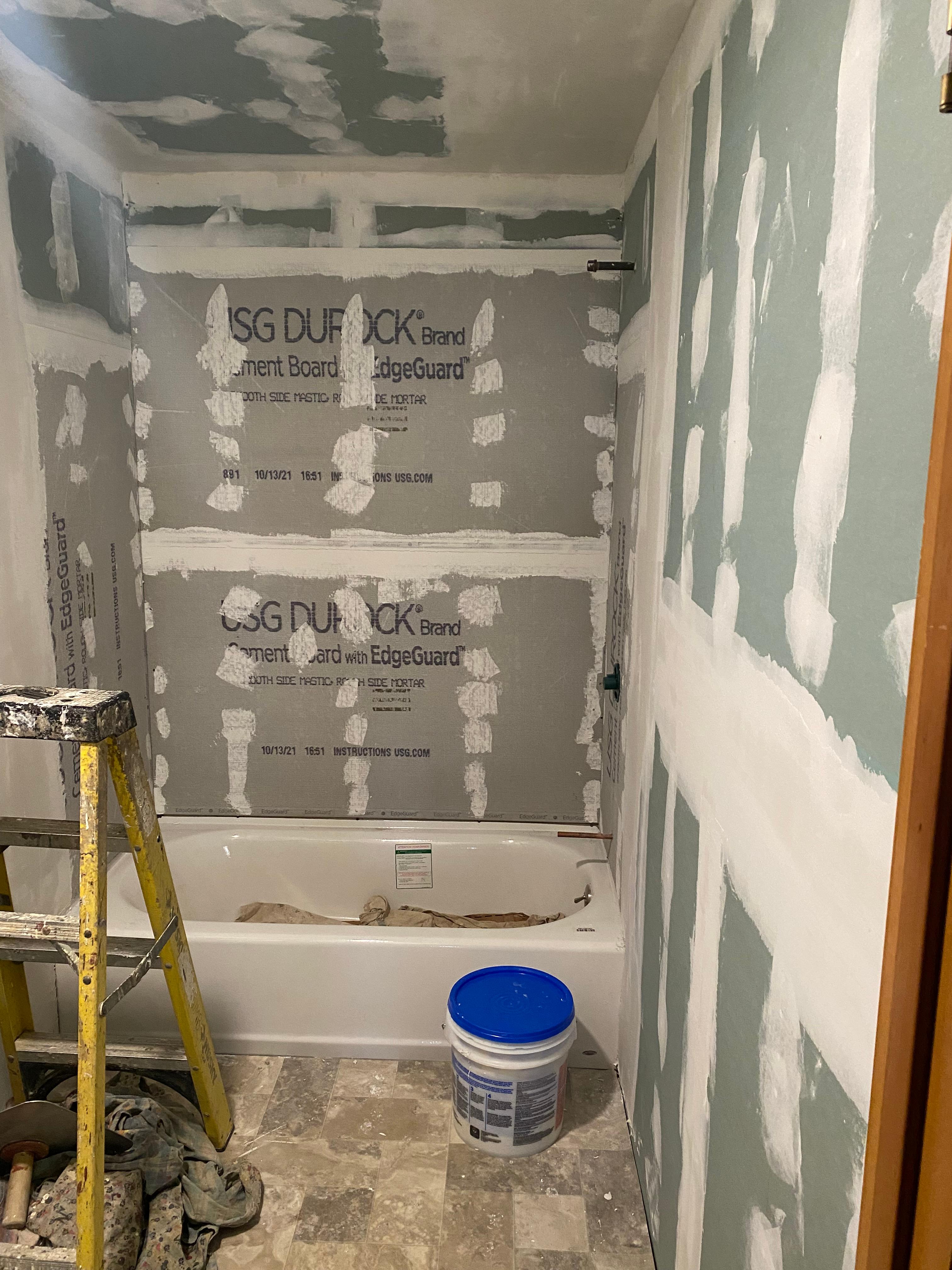 cement board vs. sheetrock